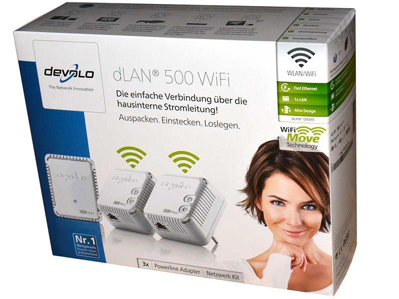 Devolo dLAN 500 WiFi 500Mbps 2 adapters